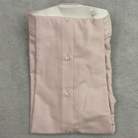 Hugo Boss Dress Shirt Mens 15 32/33 Pink Max Sharp Fit Easy Iron Stretch Cotton - Picture 4 of 6